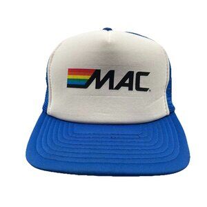 MAC Machine ATM Money Access Center Vintage Trucker Hat Cap Retro Dad Logo 80's